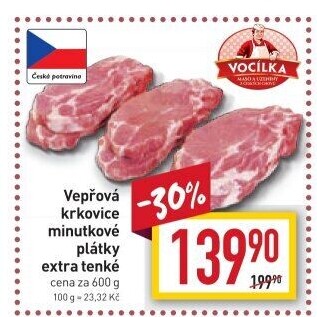 Vepřová krkovice bez kosti Vocílka