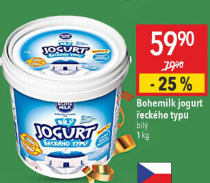 Bílý jogurt řecký Bohemilk