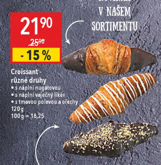 Croissant s náplní