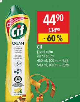 Krémový čistič Cif Cream
