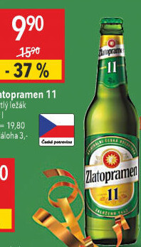 Pivo světlý ležák 11° Zlatopramen