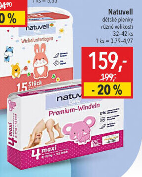 Pleny dětské Premium Natuvell