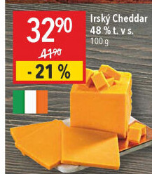 Sýr Cheddar irský 48%