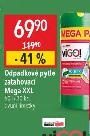Zatahovací odpadkové pytle 60 l ViGo