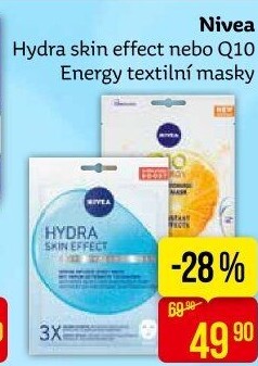 Maska textilní pleťová Hydra Skin Effect Nivea