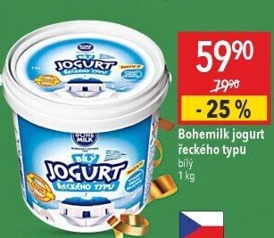 Bílý jogurt řecký Bohemilk