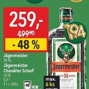 Bylinný likér Jägermeister