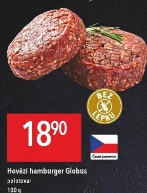 Hovězí hamburger Globus