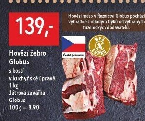 Hovězí žebra s kostí Globus