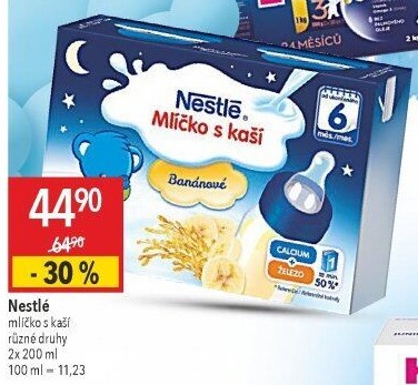 Mlíčko s kaší Nestlé