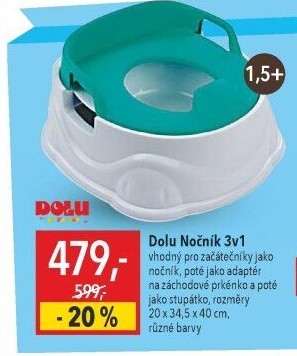 Nočník 3v1 Dolu