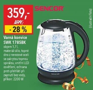 Rychlovarná konvice Sencor SWK 1785BK