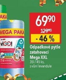Zatahovací odpadkové pytle 35 l ViGo