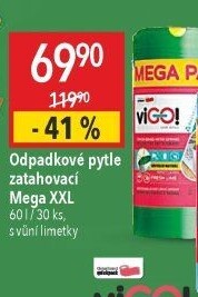 Zatahovací odpadkové pytle 60 l ViGo