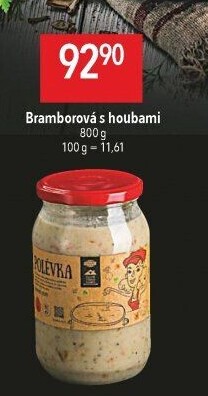 Bramborová polévka s houbami Globus