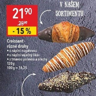 Croissant s náplní