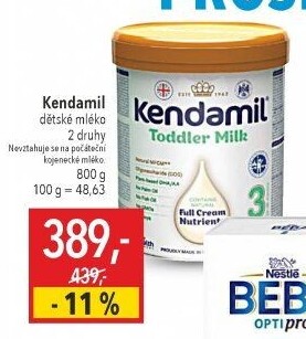 Kojenecká výživa Kendamil