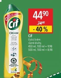 Krémový čistič Cif Cream