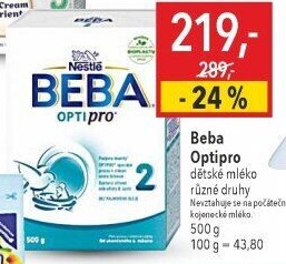 Mléčná výživa Beba Optipro Nestlé