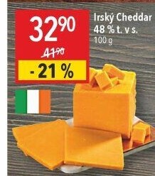 Sýr Cheddar irský 48%