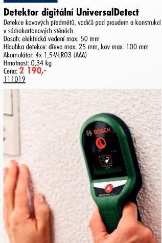Detektor digitální Universal Detect Bosch