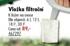 Filtrační rouška pro lis