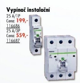 Instalační vypínač Noark