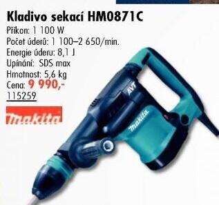 Kladivo sekací s AVT 8,1J 1100W Makita