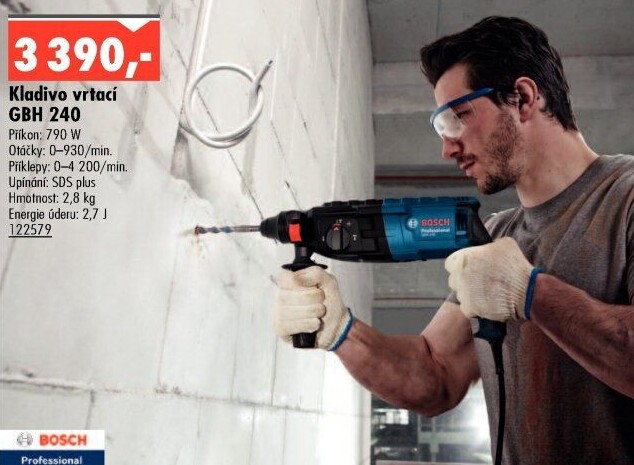 Kladivo vrtací GBH 240 Bosch Professional