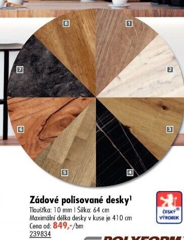 Kuchyňská pracovní deska Polyform