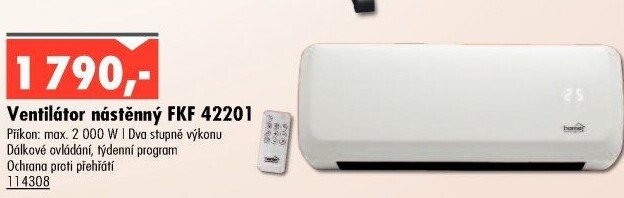 Nástěnný ventilátor Somogyi FKF 42201