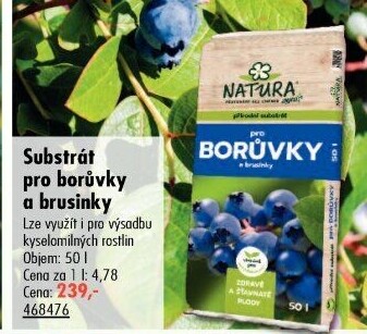 Substrát pro borůvky a brusinky Natura Agro