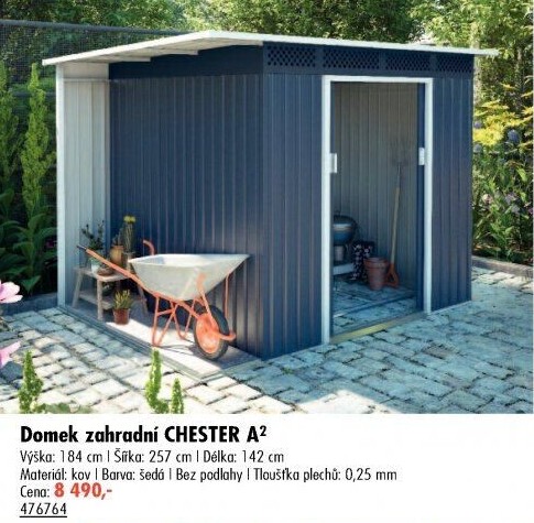 Zahradní plechový domek