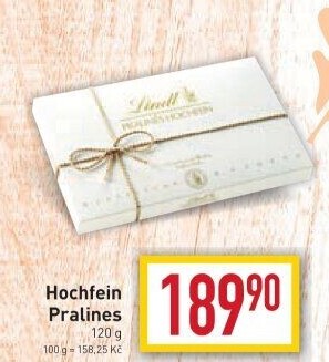 Bonboniéra Pralinky Hochfein Lindt