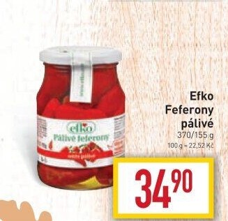 Feferony pálivé Efko