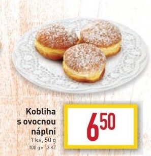 Kobliha s ovocnou náplní