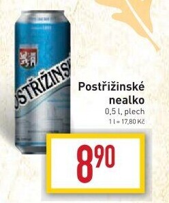 Nealkoholické pivo Střízlík Postřižinské Pivovar Nymburk