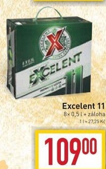 Pivo světlý ležák 11° Excelent