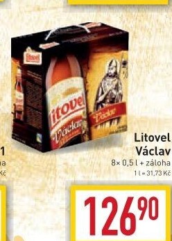 Pivo světlý ležák nefiltrovaný Václav Litovel