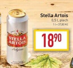 Pivo světlý ležák Stella Artois