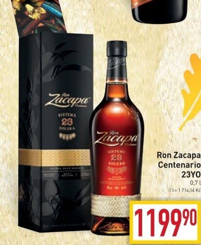 Rum 23 YO Centenario Ron Zacapa