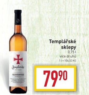 Vína Templářské sklepy Čejkovice