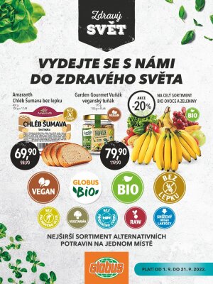 akční leták Globus 1.9.2022-21.9.2022
