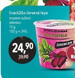 Červená řepa sušená mrazem Snack2Go