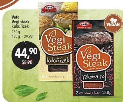 Kukuřízek Vegi steak Veto Eco
