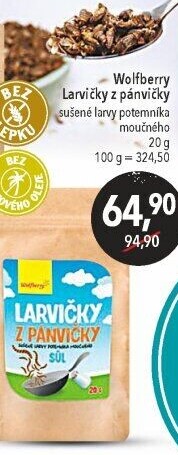 Larvičky z pánvičky sušené Wolfberry