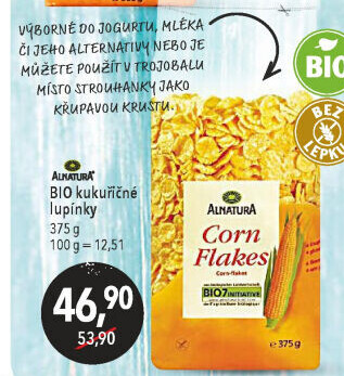 Lupínky kukuřičné Corn Flakes Alnatura