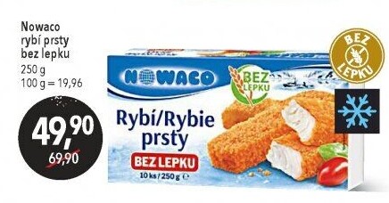 Rybí prsty bez lepku mražené Nowaco