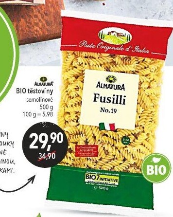 Semolinové těstoviny bio Alnatura