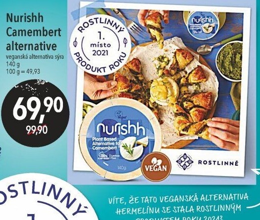 Sýr rostlinný camembert Nurishh
